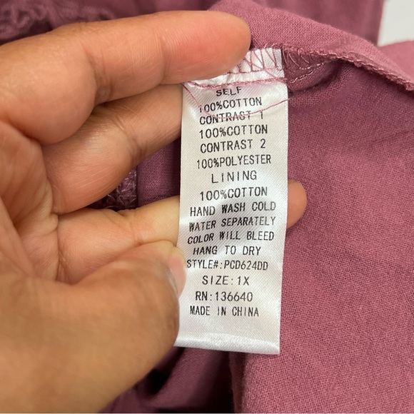 L'ATISTE LONG SLEEVE BUTTON UP COLLAR RUFFLE TIERED MINI DRESS SIZE 1X - Picture 11 of 13